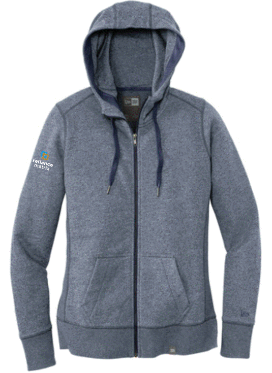 New Era Ladies French Terry Full-Zip Hoodie - LNEA502 - $45